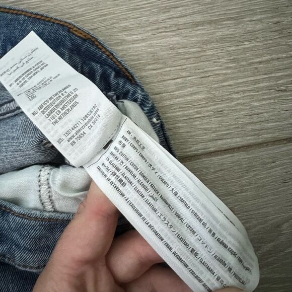 Abercrombie & Fitch Curve Love Ultra High Rise Ankle Straight size 0 25 - Picture 5 of 8